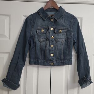 Jane Norman Cropped Jean Jacket Women's Size UK12